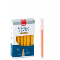 MARCA TEXTO FLUORESCENTE LARANJA C/12 CA2204